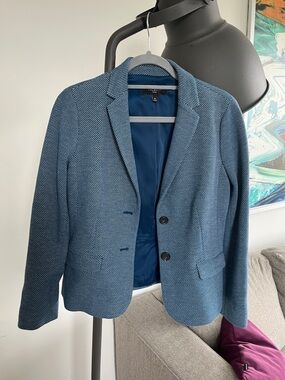 Talbots Blue Textured Blazer
